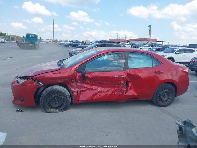 Продаж на аукціоні авто 2019 Toyota Corolla Le, vin: 2T1BURHE7KC157843, номер лоту: 45917757