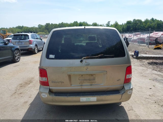 2004 Kia Sedona Ex/lx მანქანა იყიდება აუქციონზე, vin: KNDUP131X46537789, აუქციონის ნომერი: 45917827