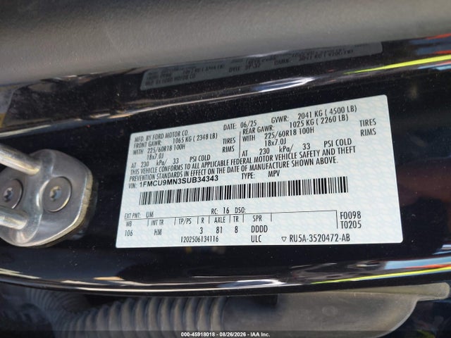 Ford Escape St-line 2025 1FMCU9MN3SUB34343 Image 9