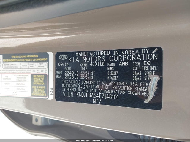 Продаж на аукціоні авто 2015 Kia Soul +, vin: KNDJP3A54F7148101, номер лоту: 45918141