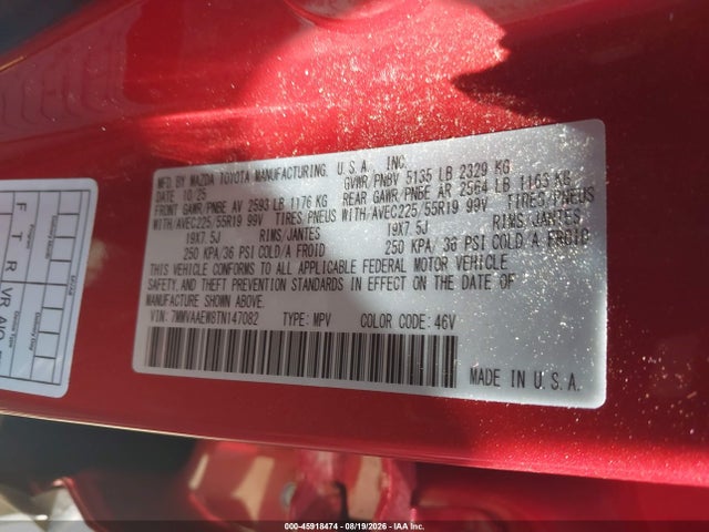 Продаж на аукціоні авто 2026 Mazda Cx-50 Hybrid Premium Plus, vin: 7MMVAAEW8TN147082, номер лоту: 45918474