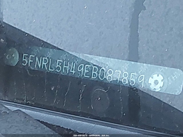 Honda ODYSSEY EX 2014 5FNRL5H49EB087859 Image 9