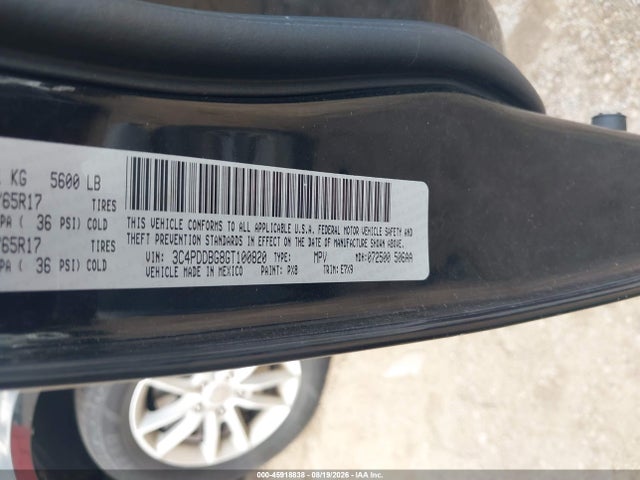Продаж на аукціоні авто 2016 Dodge Journey Sxt, vin: 3C4PDDBG8GT100820, номер лоту: 45918838