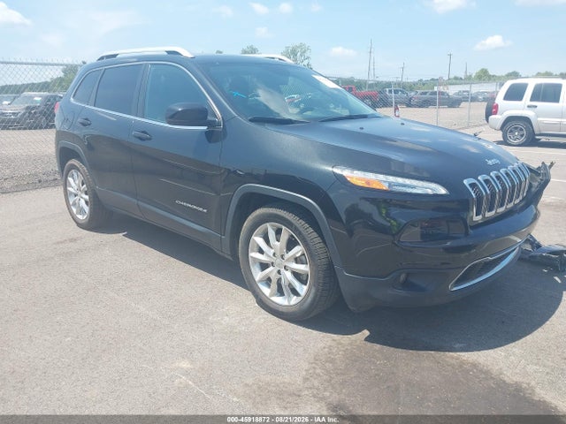 2015 Jeep Cherokee Limited მანქანა იყიდება აუქციონზე, vin: 1C4PJLDS0FW591512, აუქციონის ნომერი: 45918872