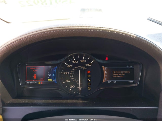 45918922 :رقم المزاد ، 2LMDJ6JKXDBL40388 vin ، 2013 Lincoln Mkx مزاد بيع