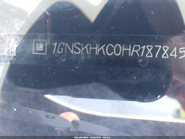 45919003 :رقم المزاد ، 1GNSKHKC0HR187845 vin ، 2017 Chevrolet Suburban Lt مزاد بيع