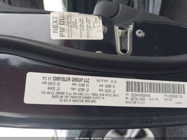 45919005 :رقم المزاد ، 1B3CB4HA2AD664906 vin ، 2010 Dodge Caliber Sxt مزاد بيع