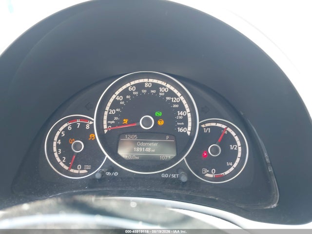 45919116 :رقم المزاد ، 3VWV67AT5DM645281 vin ، 2013 Volkswagen Beetle 2.0t Turbo مزاد بيع