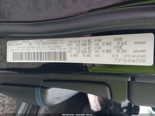 Aukcja sprzedaży 2019 Jeep Grand Cherokee Upland 4x2, vin: 1C4RJEAG1KC833059, numer aukcji: 45919165