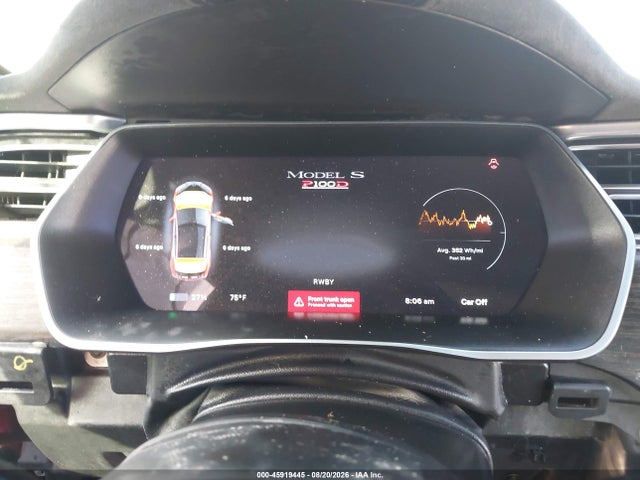 2014 Tesla Model S P85d მანქანა იყიდება აუქციონზე, vin: 5YJSA1H28EFP62681, აუქციონის ნომერი: 45919445
