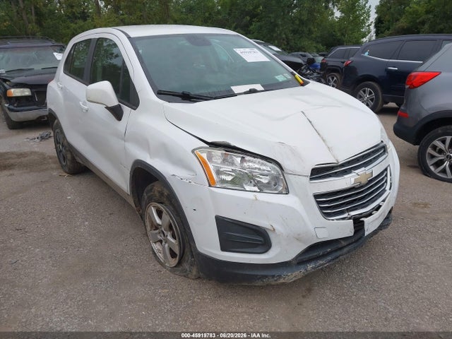 45919783 :رقم المزاد ، 3GNCJNSB8GL267073 vin ، 2016 Chevrolet Trax Ls مزاد بيع