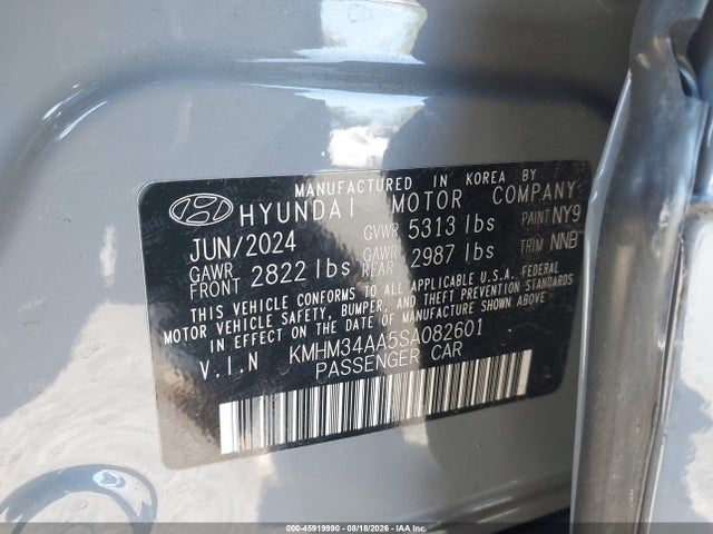 Hyundai Ioniq 6 Sel 2025 KMHM34AA5SA082601 Image 9