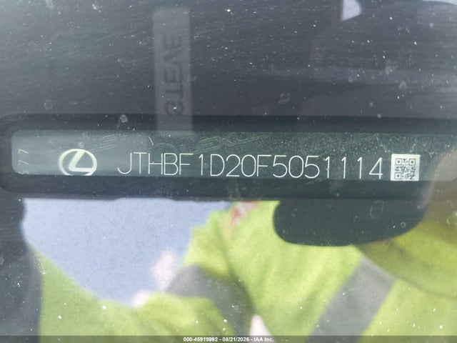 Продажа на аукционе авто 2015 Lexus Is 250, vin: JTHBF1D20F5051114, номер лота: 45919992