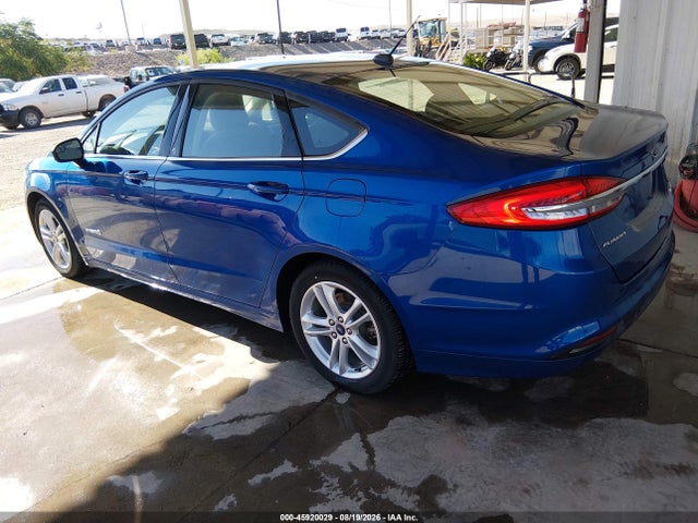 2018 Ford Fusion Hybrid S მანქანა იყიდება აუქციონზე, vin: 3FA6P0UU5JR243488, აუქციონის ნომერი: 45920029