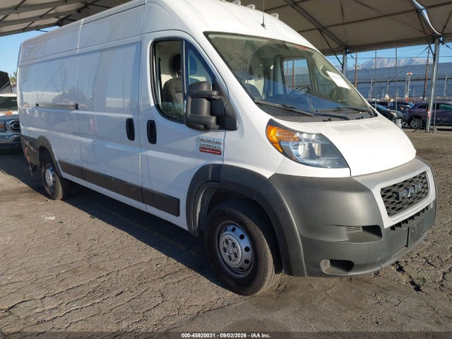 2021 Ram Promaster 3500 Cargo Van High Roof 159 Wb Ext მანქანა იყიდება აუქციონზე, vin: 3C6MRVJG9ME561950, აუქციონის ნომერი: 45920031