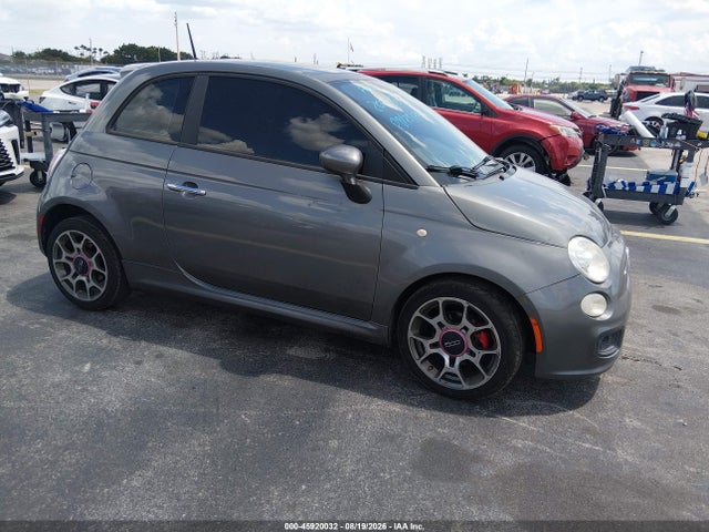 45920032 :رقم المزاد ، 3C3CFFBRXCT200955 vin ، 2012 Fiat 500 Sport مزاد بيع