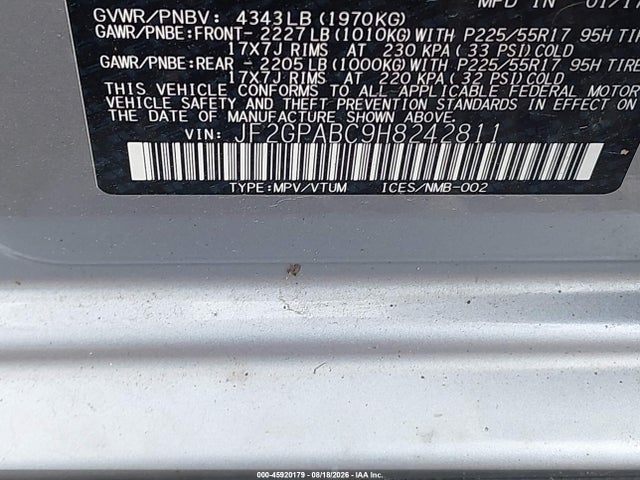 Продажа на аукционе авто 2017 Subaru Crosstrek 2.0i Premium, vin: JF2GPABC9H8242811, номер лота: 45920179