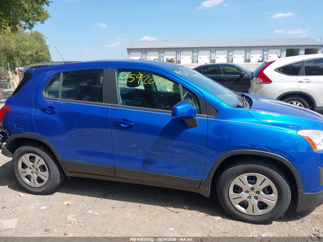 45920202 :رقم المزاد ، KL7CJKSB9FB090554 vin ، 2015 Chevrolet Trax 1ls مزاد بيع