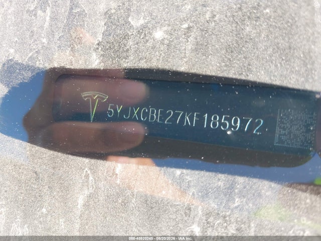 Продаж на аукціоні авто 2019 Tesla Model X 100d/75d/long Range, vin: 5YJXCBE27KF185972, номер лоту: 45920245