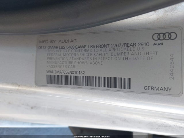 WAU2MAFC5EN010132 Audi A7 3.0 Tdi Premium Plus