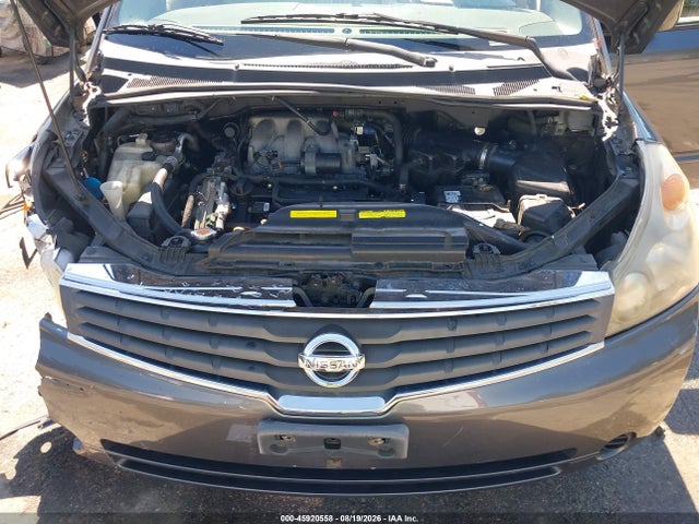 Auction sale of the 2008 Nissan Quest 3.5 Sl, vin: 5N1BV28U18N108814, lot number: 45920558