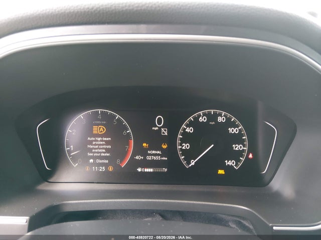 45920722 :رقم المزاد ، 5FNYG2H43SB023357 vin ، 2025 Honda Pilot Ex-l مزاد بيع