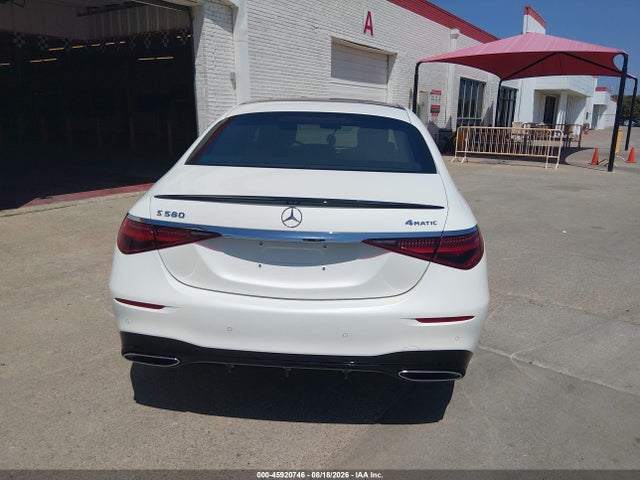 2022 Mercedes-benz S 580 4matic მანქანა იყიდება აუქციონზე, vin: W1K6G7GB0NA120894, აუქციონის ნომერი: 45920746