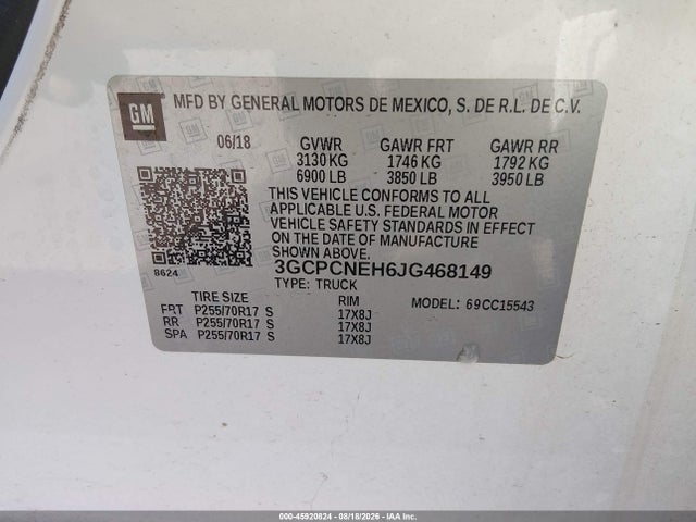 Chevrolet Silverado 1500 Wt 2018 3GCPCNEH6JG468149 Image 9