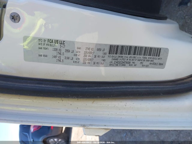 Aukcja sprzedaży 2017 Dodge Grand Caravan Gt, vin: 2C4RDGEG3HR790390, numer aukcji: 45920922