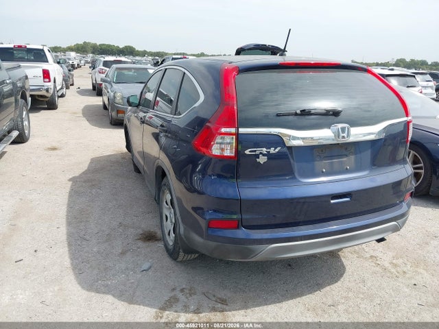 45921011 :رقم المزاد ، 3CZRM3H37FG716954 vin ، 2015 Honda Cr-v Lx مزاد بيع