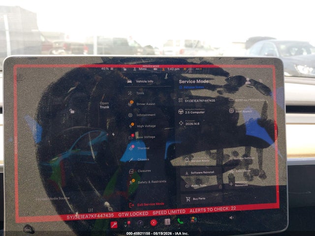 Продаж на аукціоні авто 2019 Tesla Model 3 Long Range/mid Range/standard Range/standard Range Plus, vin: 5YJ3E1EA7KF447435, номер лоту: 45921158