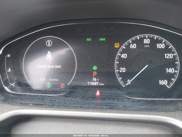 2019 Honda Accord Ex-l მანქანა იყიდება აუქციონზე, vin: 1HGCV1F5XKA164894, აუქციონის ნომერი: 45921179