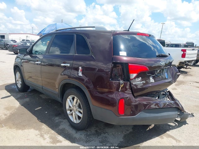Продажа на аукционе авто 2015 Kia Sorento Lx, vin: 5XYKT4A67FG659819, номер лота: 45921187