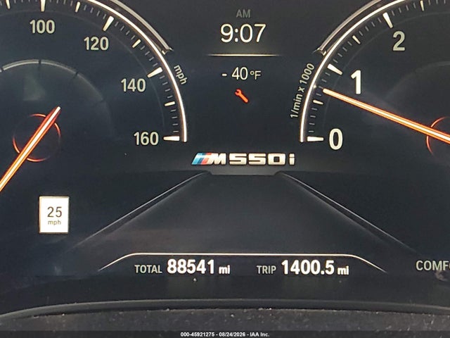 45921275 :رقم المزاد ، WBAJB9C54JB036318 vin ، 2018 Bmw M550i Xdrive مزاد بيع