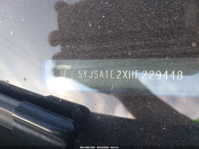 Aukcja sprzedaży 2017 Tesla Model S 100d/60d/75d/90d/p100d, vin: 5YJSA1E2XHF229448, numer aukcji: 45921288