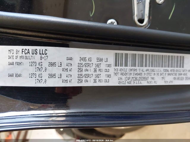 Jeep Cherokee Latitude 4x4 2018 1C4PJMCB6JD528507 Image 9