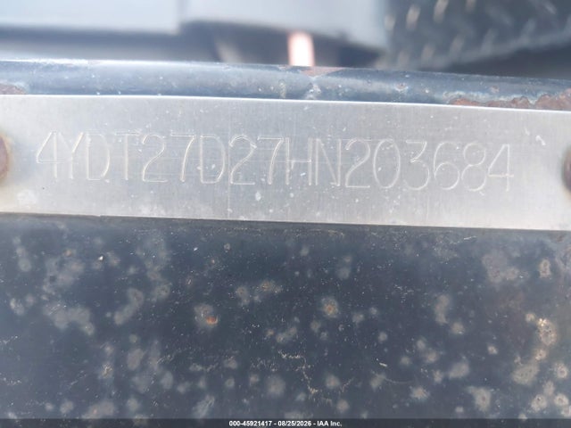 Продажа на аукционе авто 2017 Keystone Hideout 27 Dbs We, vin: 4YDT27D27HN203684, номер лота: 45921417