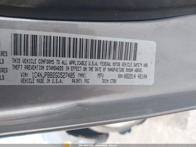 1C4NJPBB2GD527485 Jeep Patriot Sport