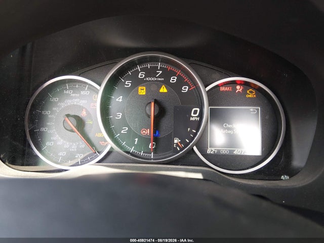 45921474 :رقم المزاد ، JF1ZCAC17K9600009 vin ، 2019 Subaru Brz Limited مزاد بيع