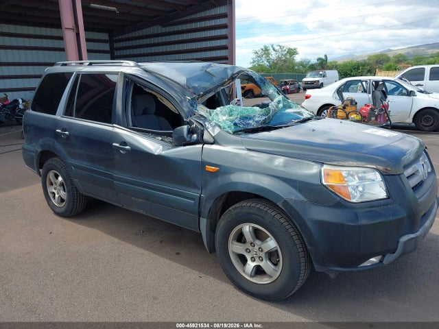 2006 Honda Pilot Ex მანქანა იყიდება აუქციონზე, vin: 2HKYF18496H529277, აუქციონის ნომერი: 45921534