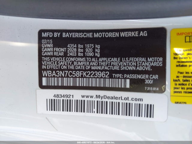 BMW 428i 2015 WBA3N7C58FK223962 Image 9