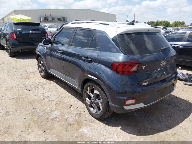 Aukcja sprzedaży 2021 Hyundai Venue Denim, vin: KMHRC8A33MU112615, numer aukcji: 45921602