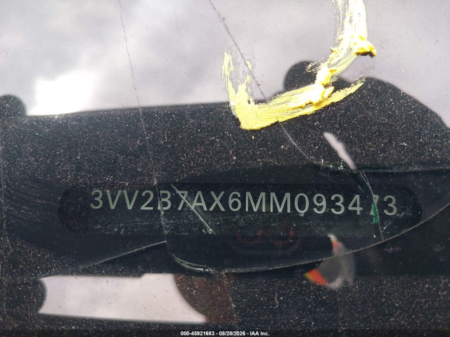 2021 Volkswagen Tiguan მანქანა იყიდება აუქციონზე, vin: 3VV2B7AX6MM093473, აუქციონის ნომერი: 45921683
