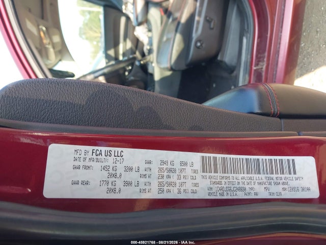 Продажа на аукционе авто 2018 Dodge Durango Gt Awd, vin: 1C4RDJDG6JC248830, номер лота: 45921768