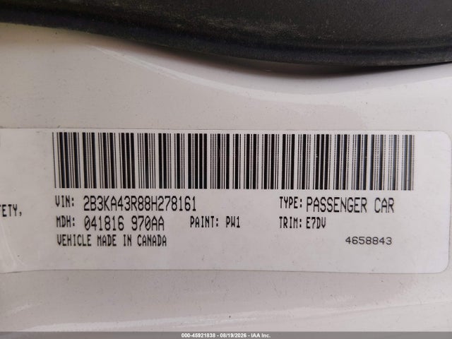 Продаж на аукціоні авто 2008 Dodge Charger, vin: 2B3KA43R88H278161, номер лоту: 45921838