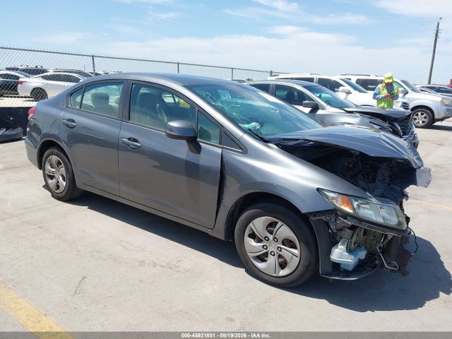 Auction sale of the 2013 Honda Civic Lx, vin: 19XFB2F55DE282717, lot number: 45921851