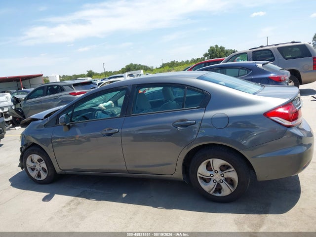 Aukcja sprzedaży 2013 Honda Civic Lx, vin: 19XFB2F55DE282717, numer aukcji: 45921851