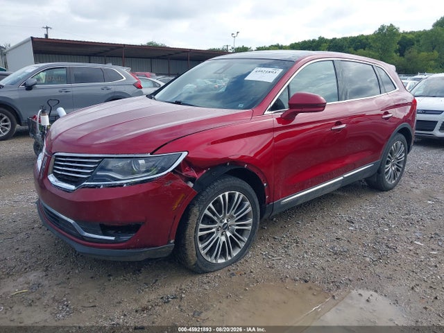 45921893 :رقم المزاد ، 2LMTJ8LR9GBL57155 vin ، 2016 Lincoln Mkx Reserve مزاد بيع