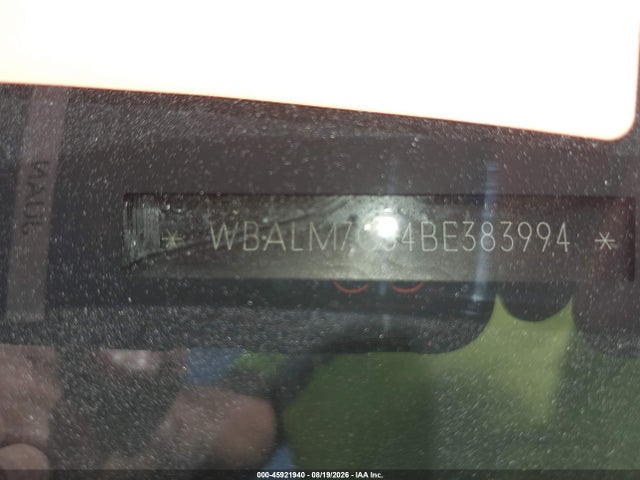 Aukcja sprzedaży 2011 Bmw Z4 Sdrive35i, vin: WBALM7C54BE383994, numer aukcji: 45921940