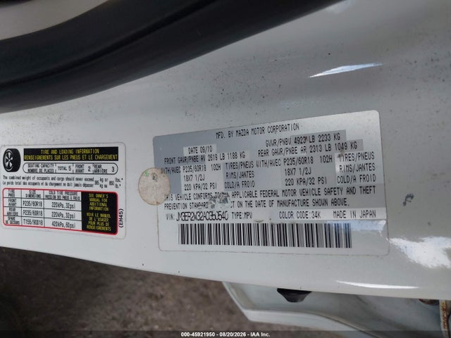 Aukcja sprzedaży 2010 Mazda Cx-7 S Touring, vin: JM3ER2W32A0350540, numer aukcji: 45921950